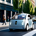 Autonomous Vehicle**

"A sleek, modern autonomous car driving on a city street, fully clothed pedestrians walking on sidewalks, appropriate content, safe for work, perfect anatomy, correct proportions, professional vehicle design, high resolution, daytime scene, modern urban environment, fully functional sensors, modest design, professional."

**