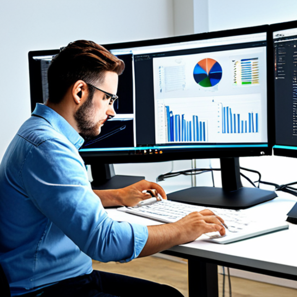하드웨어 가속기 선택 시 고려할 점 - **Image:** A professional graphic designer working on a complex 3D model on a high-end workstation. ...