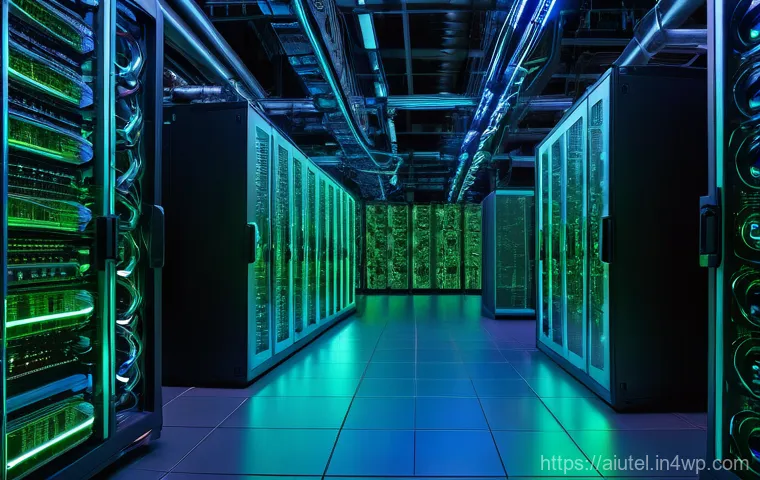 AI 하드웨어 가속기와 기업의 경쟁력 강화 - **Prompt:** A sleek, futuristic AI research laboratory at twilight. A diverse team of five scientist...